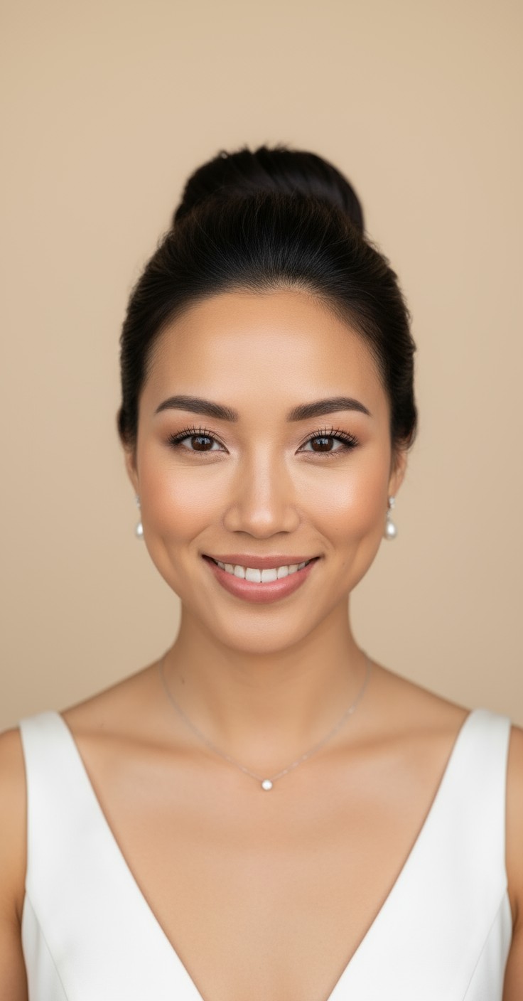 After Wedding Updo High Bun